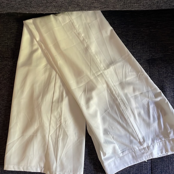 NWT PrettyLittleThing Sheer White Wide Leg Pants - Picture 11 of 11